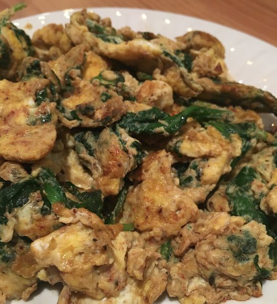 Paleo Powder Spinach and Eggs
