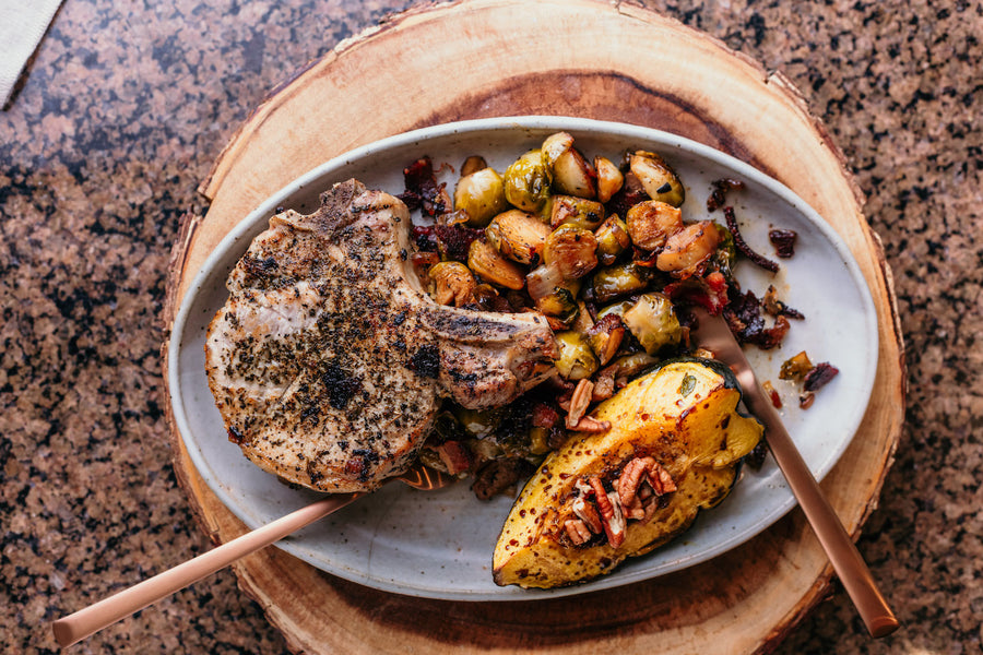 AIP-Friendly Paleo Pork Chop & Bacon Apple Skillet