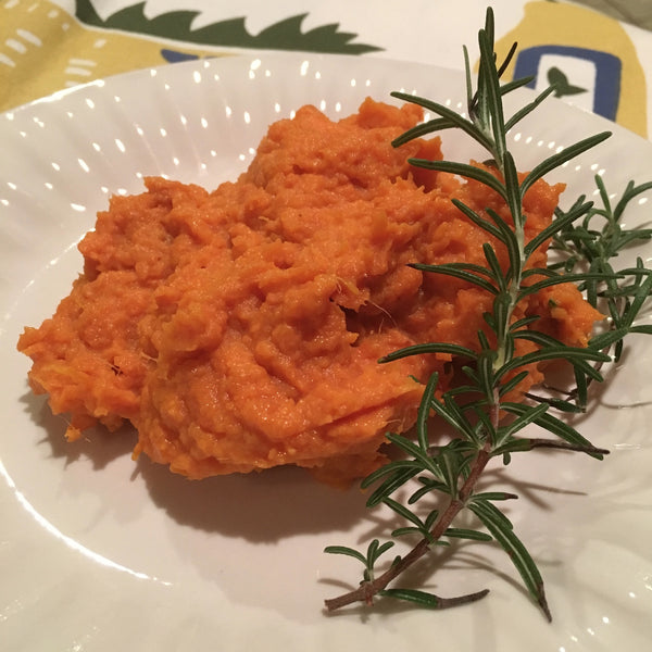 Paleo Herbed Mashed Sweet Potatoes